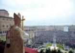 Pope Benedict XVI in St. Peters Square. Image of Pope Benedict XVI in St. Peters Square.