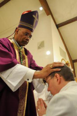 Paul Schenck being ordained as a transitional Deacon. Paul Schenck being ordained as a transitional Deacon.