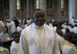 Father Michael Quintana was ordained on September 29, 2000, the feast of the Archangels Michael, Gabriel and Raphael. He is missionary priest for the Saint Lorenzo Ruiz Mission Society. As a Pilipino priest his biggest challenge is how to bring the message of the Gospel to the Chinese immigrants that he serves. Image of Father Michael Quintana was ordained on September 29, 2000, the feast of the Archangels Michael, Gabriel and Raphael. He is missionary priest for the Saint Lorenzo Ruiz Mission Society. As a Pilipino priest his biggest challenge is how to bring the message of the Gospel to the Chinese immigrants that he serves.