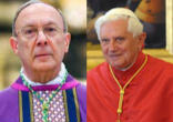 Archbishop Leonard and Pope Benedict XVI. Image of Archbishop Leonard and Pope Benedict XVI.