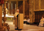 Deacon Jack Sullivan Reads the Gospel and preaches at the Newman Oratory. Image of Deacon Jack Sullivan Reads the Gospel and preaches at the Newman Oratory.