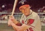 A three-time All-Star as an infielder and outfielder, Bobby Thomson hit .270 with 264 career home runs and 1,026 RBIs from 1946-60 with several teams. Image of A three-time All-Star as an infielder and outfielder, Bobby Thomson hit .270 with 264 career home runs and 1,026 RBIs from 1946-60 with several teams.