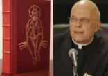 Francis Cardinal George and the Roman Missal. Image of Francis Cardinal George and the Roman Missal.