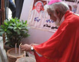 Bishop of Faisalabad Joseph Coutts presided at the memorial Mass on Sunday at Gojra's Sacred Heart Catholic Church, ACN News reports. The bishop lit candles for each of those who died in the violence.
Image of Bishop of Faisalabad Joseph Coutts presided at the memorial Mass on Sunday at Gojra's Sacred Heart Catholic Church, ACN News reports. The bishop lit candles for each of those who died in the violence.