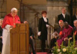 Pope Benedict XVI addressing leaders of British Society Image of Pope Benedict XVI addressing leaders of British Society
