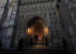 Pope Benedict XVI and Archbishop Rowan Williams at Westminster Cathedral. Image of Pope Benedict XVI and Archbishop Rowan Williams at Westminster Cathedral.