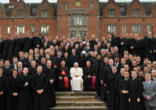 Pope Benedict XVI with the seminarians of London during his recent visit to the United Kingdom Image of Pope Benedict XVI with the seminarians of London during his recent visit to the United Kingdom