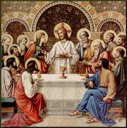 'Paying less attention at times to the rite of the Most Holy Sacrament constitutes a sign and a cause of the darkening of the Christian sense of mystery, such as when Jesus is not the centre of the Mass, but rather a community preoccupied with other things instead of being taken up and drawn to the only one necessary: their Lord..if the figure of Christ does not emerge from the liturgy . it is not a Christian liturgy' Pope Benedict XVI. 'Paying less attention at times to the rite of the Most Holy Sacrament constitutes a sign and a cause of the darkening of the Christian sense of mystery, such as when Jesus is not the centre of the Mass, but rather a community preoccupied with other things instead of being taken up and drawn to the only one necessary: their Lord..if the figure of Christ does not emerge from the liturgy . it is not a Christian liturgy' Pope Benedict XVI.
