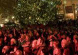Pioneer Square in Portland where people gathered for the lighting of the Christmas tree Image of Pioneer Square in Portland where people gathered for the lighting of the Christmas tree