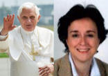 Pope Benedict XVI and Prof. Salomé Adroher Biosca Image of Pope Benedict XVI and Prof. Salomé Adroher Biosca