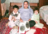 Asia Bibi and her two children Image of Asia Bibi and her two children