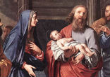 Simeon spoke these mysterious words to the Virgin Mary: Image of Simeon spoke these mysterious words to the Virgin Mary: