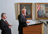 Doug MacDonald, right, Director of security of the Knights of Columbus; Patrick Korten, left, Vice President for Communications, respond to lawsuits by two men previously involved in the Columbian Squires program. Photo credit: Peter Casolino/New Haven Register Image of Doug MacDonald, right, Director of security of the Knights of Columbus; Patrick Korten, left, Vice President for Communications, respond to lawsuits by two men previously involved in the Columbian Squires program. Photo credit: Peter Casolino/New Haven Register