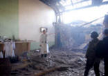 The remains of the Catholic chapel bombed by militant Muslims Image of The remains of the Catholic chapel bombed by militant Muslims