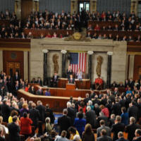 President Obama addressing both Houses of Congress in the 2011 State of the Union Address Image of President Obama addressing both Houses of Congress in the 2011 State of the Union Address