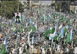 Pakistanis who rallied to defend the Blasphemy law and defend the assassination of Governor who opposed it Image of Pakistanis who rallied to defend the Blasphemy law and defend the assassination of Governor who opposed it