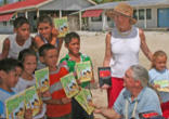 Scott and Jean Adam hand out Bibles as part of their ministry
Image of Scott and Jean Adam hand out Bibles as part of their ministry