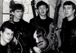 After the mother of the band's drummer, Pete Best begged the club's booker to let her son's group The Beatles play the lunchtime shift for three pounds a show, a four-piece played their very first show in their hometown of Liverpool. Best, at left was shortly replaced thereafter by Ringo Starr. Image of After the mother of the band's drummer, Pete Best begged the club's booker to let her son's group The Beatles play the lunchtime shift for three pounds a show, a four-piece played their very first show in their hometown of Liverpool. Best, at left was shortly replaced thereafter by Ringo Starr.