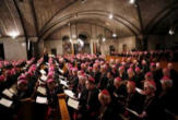 US Catholic Bishops gathered in conference Image of US Catholic Bishops gathered in conference