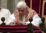 Pope Benedict XVI, a priest of Jesus Christ, in prayer Image of Pope Benedict XVI, a priest of Jesus Christ, in prayer