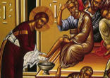 Icon of Jesus washing the disciples feet Image of Icon of Jesus washing the disciples feet