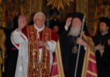 Patriarch Bartholomew and Pope Benedict XVI Image of Patriarch Bartholomew and Pope Benedict XVI