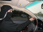 Saudi women took the wheel on Friday to protest the government's ban against driving while female. Image of Saudi women took the wheel on Friday to protest the government's ban against driving while female.