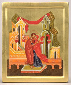 A popular icon of Saints Joachim and Ann A popular icon of Saints Joachim and Ann
