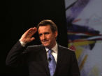 Former Minnesota Governor Tim Pawlenty quit the race after a disappointing third-place finish in the Ames, Iowa Straw Poll. Image of Former Minnesota Governor Tim Pawlenty quit the race after a disappointing third-place finish in the Ames, Iowa Straw Poll.