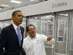 Solyndra was a clear favorite of the Obama administration. Image of Solyndra was a clear favorite of the Obama administration.