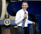 Obama can smile that he's not the CEO of a major corporation, and instead only the President of a world superpower. Image of Obama can smile that he's not the CEO of a major corporation, and instead only the President of a world superpower.