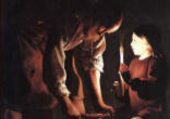 The child Jesus in the workshop of Nazareth Image of The child Jesus in the workshop of Nazareth