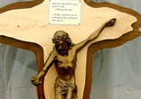 The inscription above Jesus' head is from Jeremiah 1:5 and Matt. 26:40: Image of The inscription above Jesus' head is from Jeremiah 1:5 and Matt. 26:40: