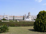 Lisbon's St. Jeronimos monastery is a famous example of Manueline architecture. Image of Lisbon's St. Jeronimos monastery is a famous example of Manueline architecture.