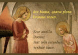 The Angel of the Lord appeared to Mary Image of The Angel of the Lord appeared to Mary
