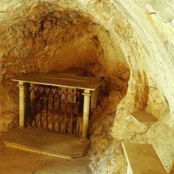 In this cave St. Benedict used to instruct shepherds of the neighborhood in the truths of the faith. In this cave St. Benedict used to instruct shepherds of the neighborhood in the truths of the faith.