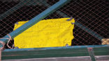 The note left with the bodies as a warning to others. Image of The note left with the bodies as a warning to others.