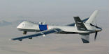A predator drone belonging to US Customs and Enforcement operates over Mexico. Image of A predator drone belonging to US Customs and Enforcement operates over Mexico.