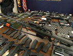 A cache of weapons recovered from the Mexican cartels. Several of these weapons were recovered only after they were used for murder. Image of A cache of weapons recovered from the Mexican cartels. Several of these weapons were recovered only after they were used for murder.