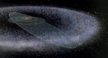 An artist's rendition of the Oort cloud. Image of An artist's rendition of the Oort cloud.