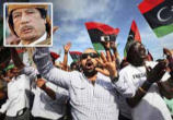 Libyans rejoice at the announcement that Gadhafi is dead Image of Libyans rejoice at the announcement that Gadhafi is dead