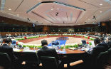 European leaders at a financial summit earlier in the year. Image of European leaders at a financial summit earlier in the year.