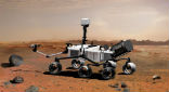 Despite being laser-equipped, NASA promises its rover comes in peace. Image of Despite being laser-equipped, NASA promises its rover comes in peace.