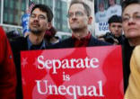 The leaders of the homosexual equivalency movement insist that homosexual sexual practices are morally equivalent to the sexual expression of marital love between a man and a woman. They now go further by insisting that every State make homosexual relationships legally equivalent to marriage. Image of The leaders of the homosexual equivalency movement insist that homosexual sexual practices are morally equivalent to the sexual expression of marital love between a man and a woman. They now go further by insisting that every State make homosexual relationships legally equivalent to marriage.