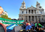 The crowd of occupiers outside of Church of England Cathedral Image of The crowd of occupiers outside of Church of England Cathedral