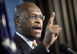 Herman Cain at Press Conference Image of Herman Cain at Press Conference