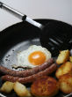 Doctors advise kids to eat healthier meals, unlike this one, laden with cholesterol. Image of Doctors advise kids to eat healthier meals, unlike this one, laden with cholesterol.