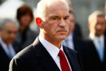 George Papandreou faces a no-confidence vote on Friday. Image of George Papandreou faces a no-confidence vote on Friday.