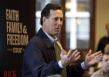 Rick Santorum campaigns in Iowa Image of Rick Santorum campaigns in Iowa