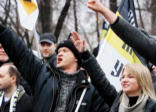 Anti-Putin protestors in Russia Image of Anti-Putin protestors in Russia